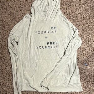 Graphic Hoodie - Light Green. good hYOUman.